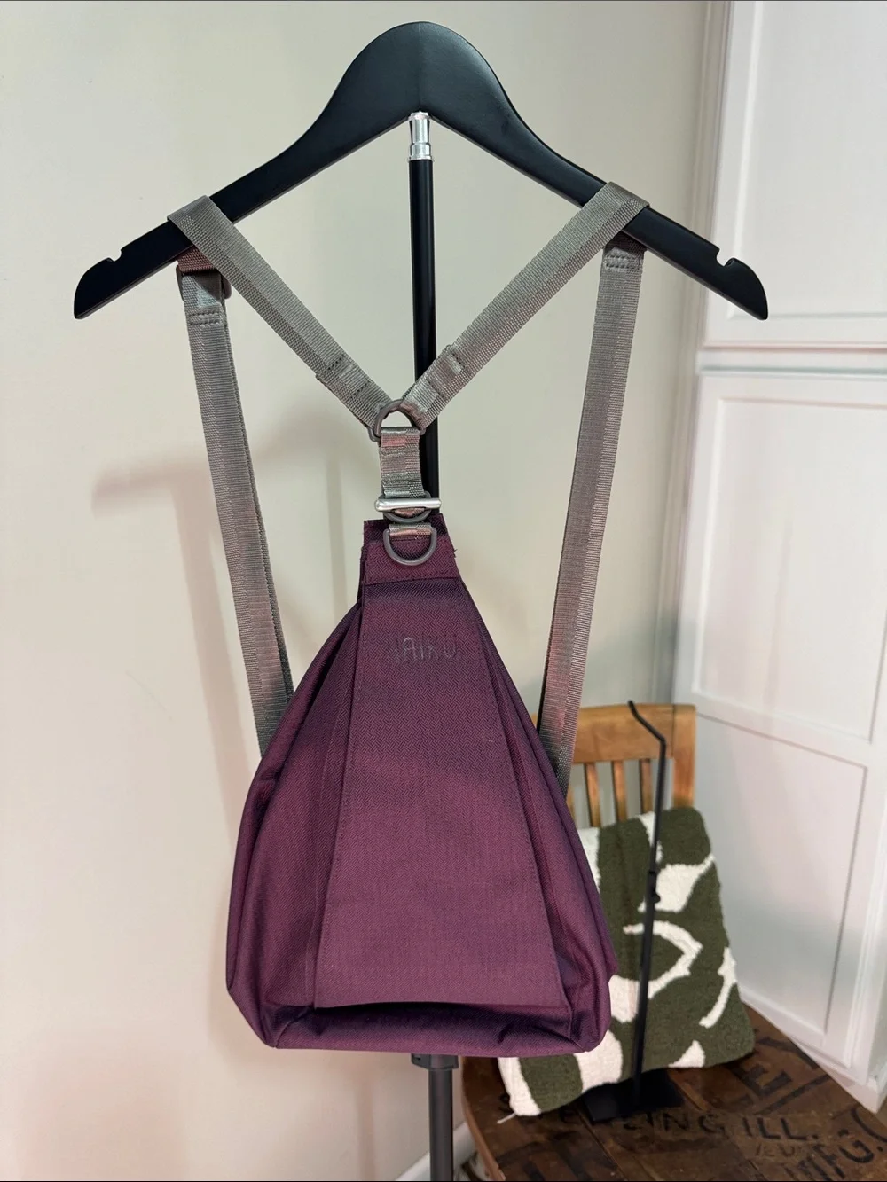 Haiku Plum Purple Sling Backpack Convertible Crossbody Travel Bag Lightweight